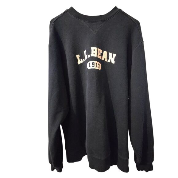 VTG LL Bean L Tall Sweatshirt Embroidered Logo Grunge 90's Peru - Picture 1 of 8